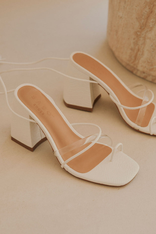 Ariyah Heels - White