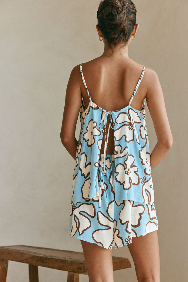 Cian Playsuit - Outline Floral