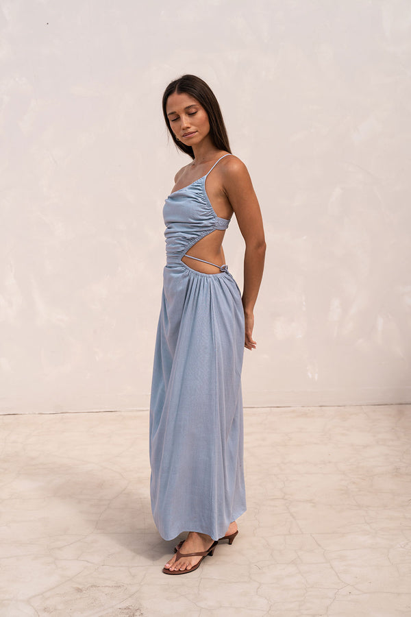 SAMPLE-Mahya Dress - Blue