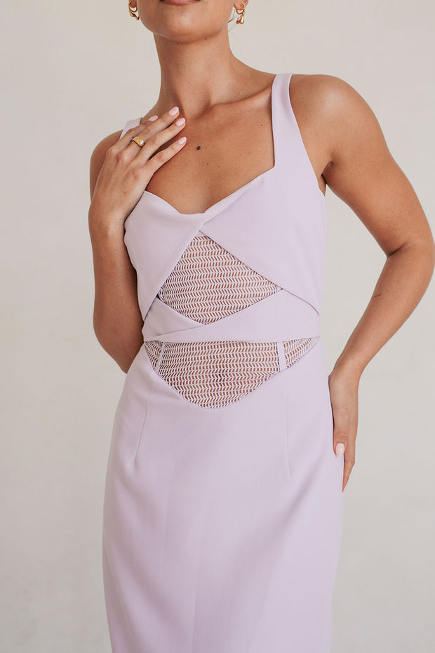 Zendra Midi Dress - Lavender