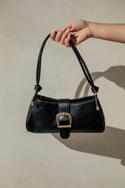 Karmella Baguette Bag - Black