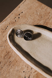 Calico Earrings - Silver