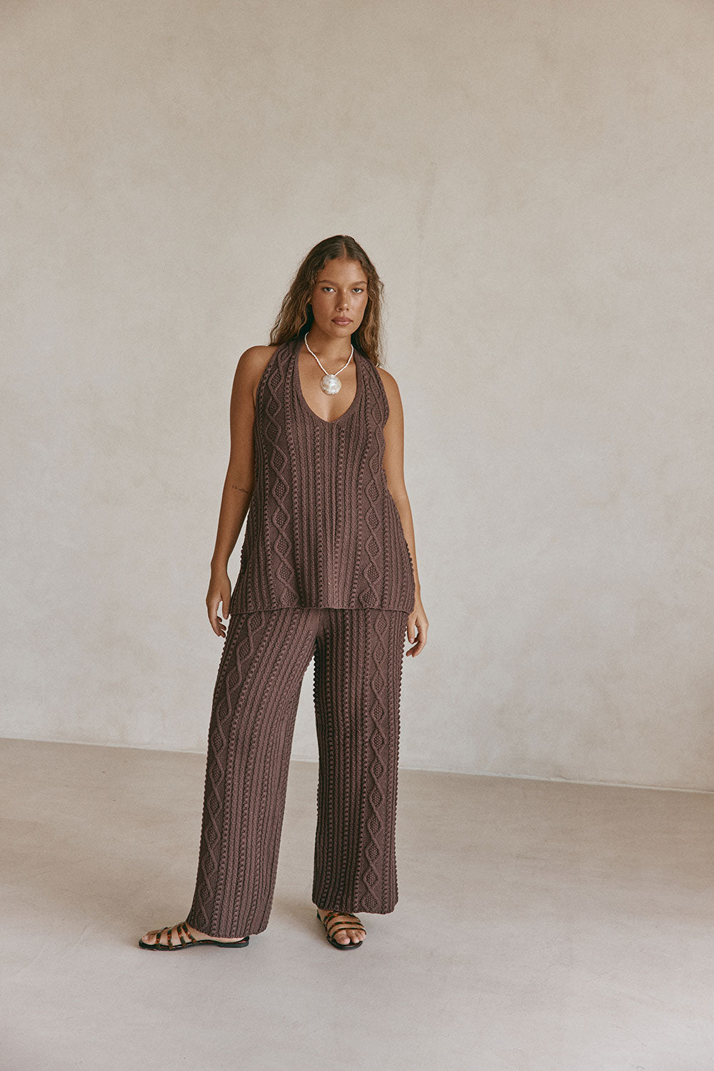 Azari Top - Brown