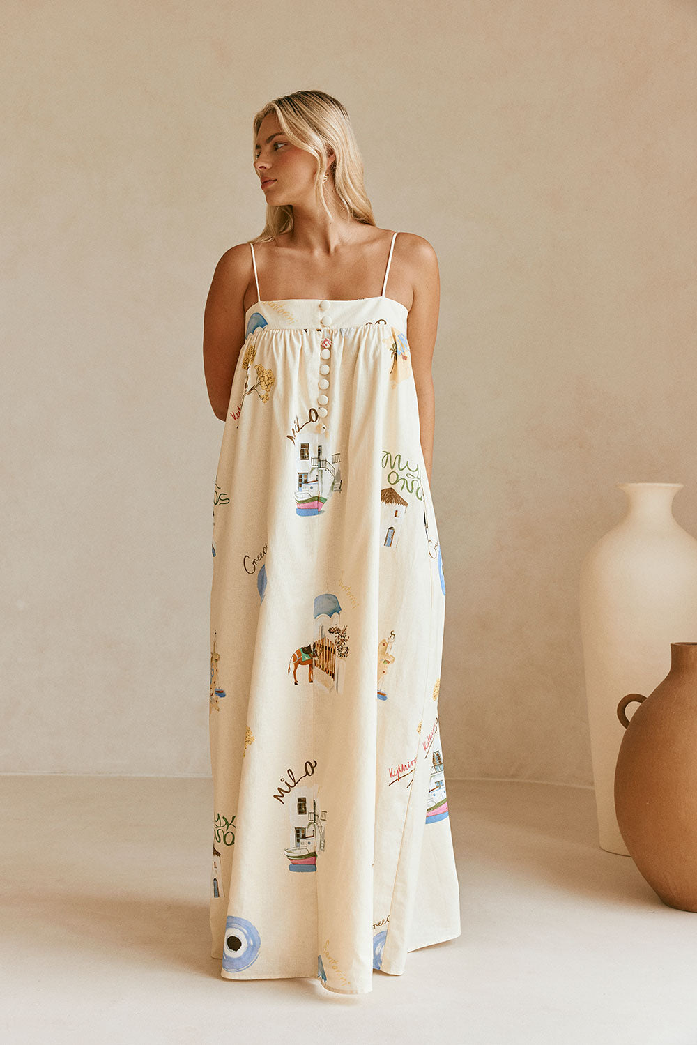 SAMPLE-Ida Dress - Isles Of Greece