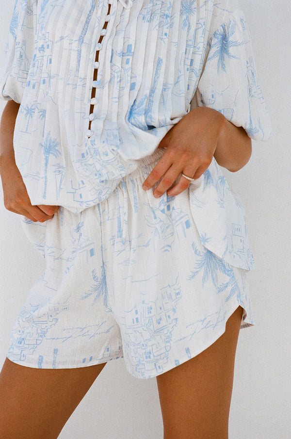 SAMPLE-Leta Shorts - Santorini