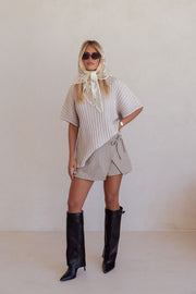 Rocio Wrap Skort - Grey