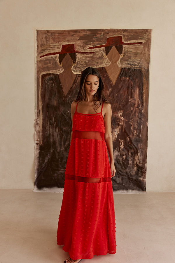 Tassia Dress - Red