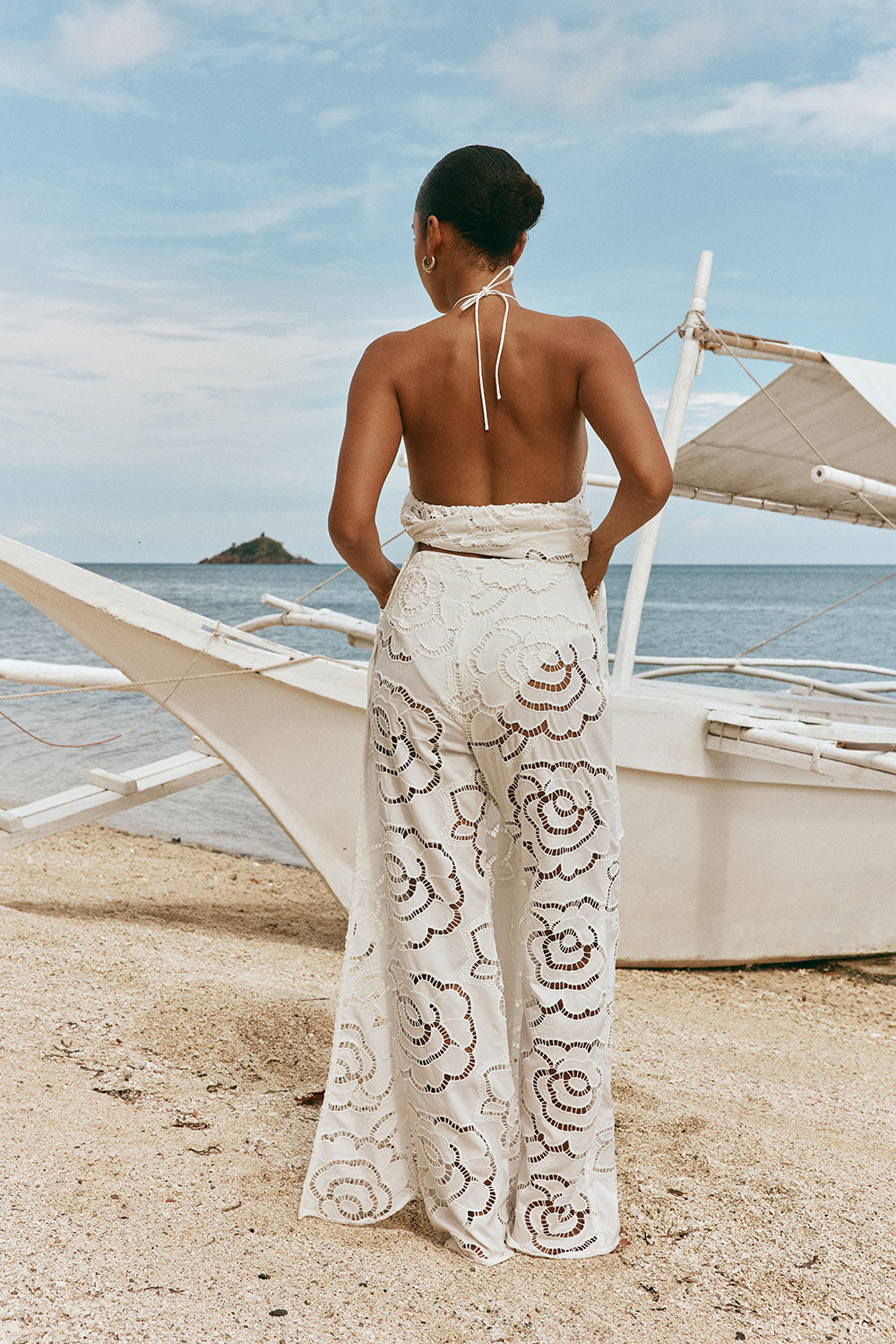 Whimsy Pants - Flower Cutwork