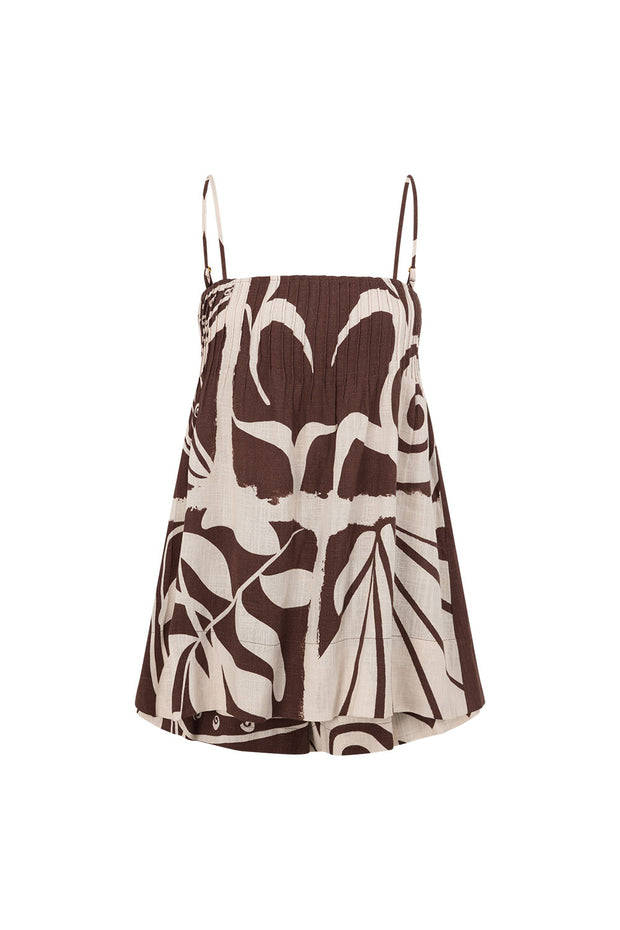 River Playsuit - Painted Tiles