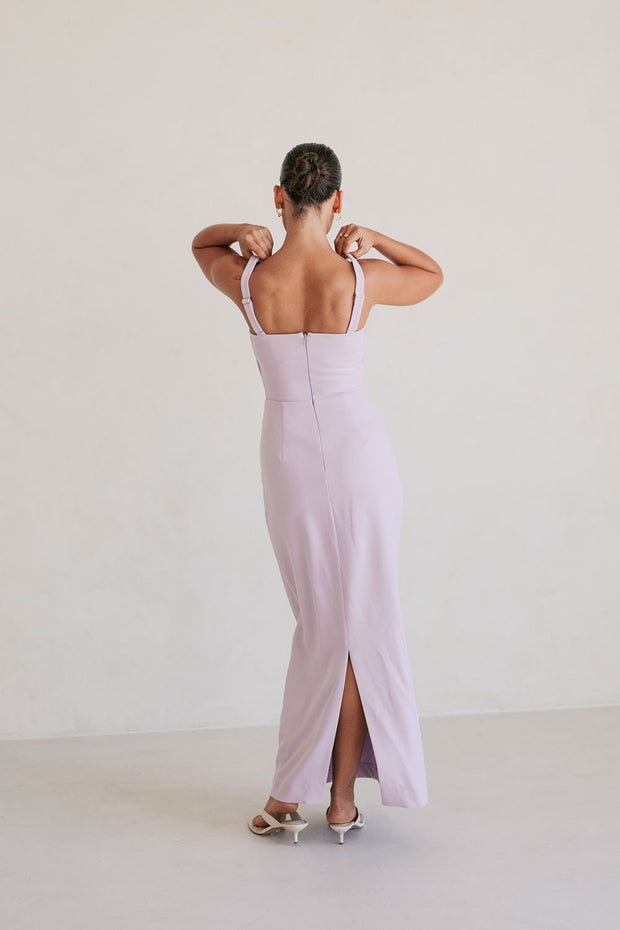 Zendra Midi Dress - Lavender