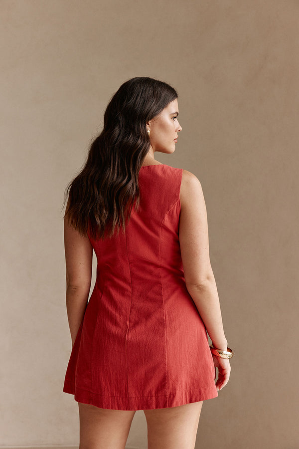 Graylee Dress - Cherry