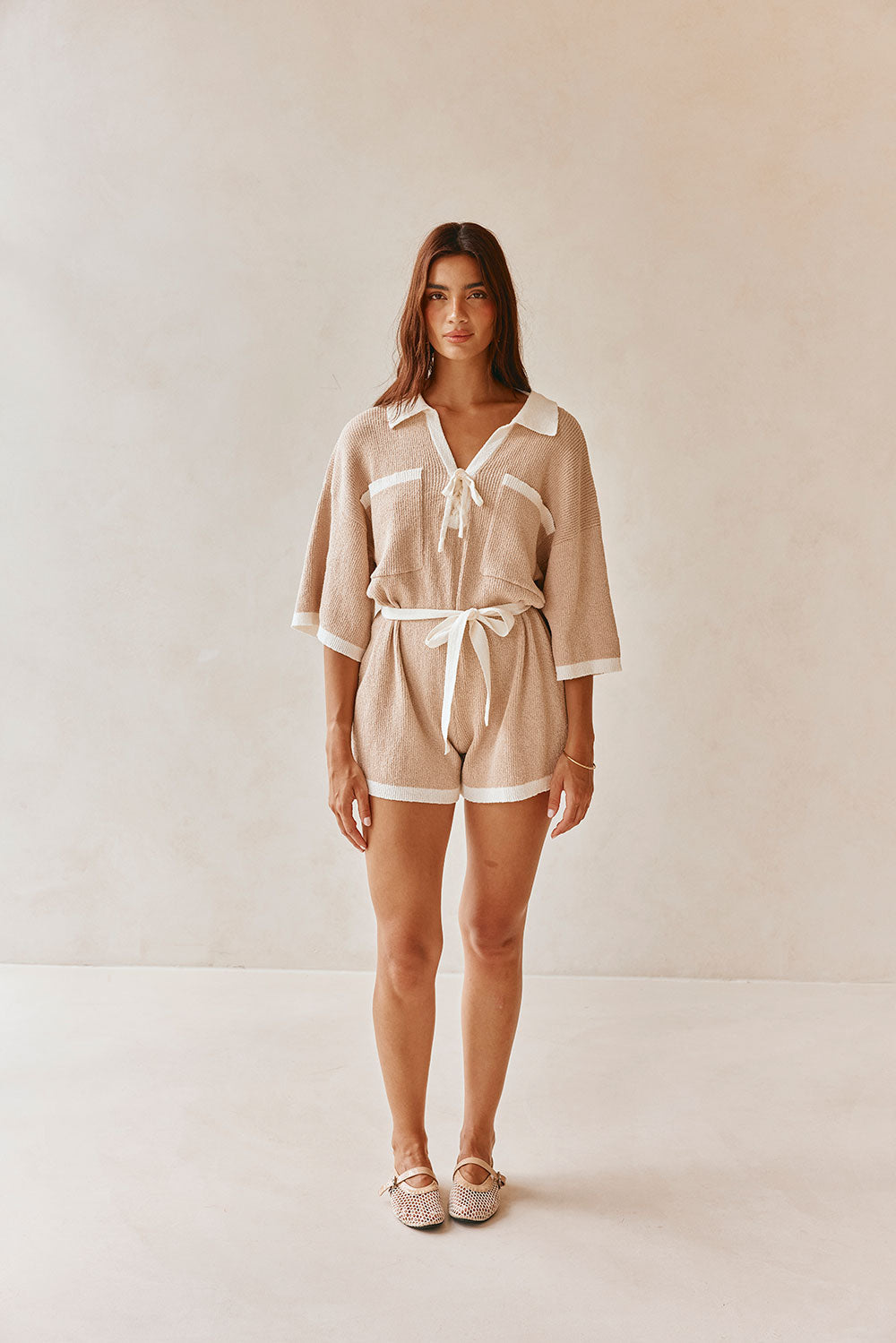 SAMPLE-Sammi Playsuit - Tan