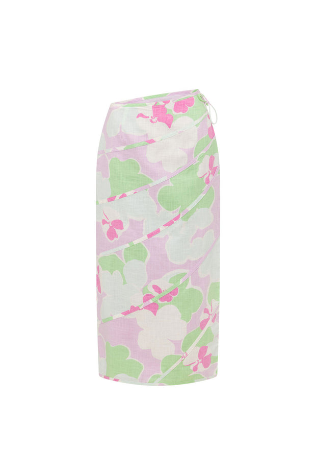 SAMPLE-Elika Midi Skirt - Misty Floral