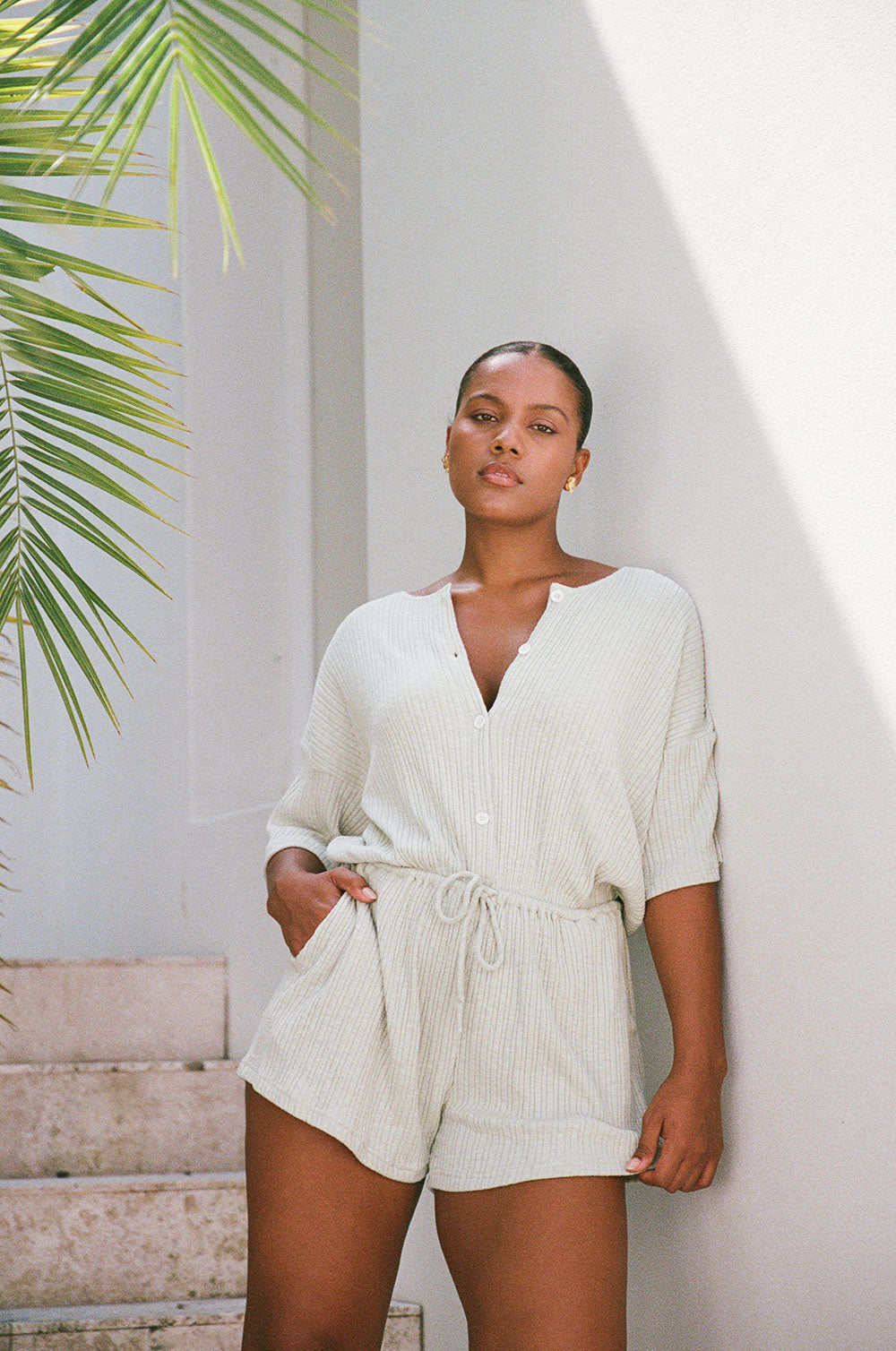 SAMPLE-Juniper Playsuit - Sage