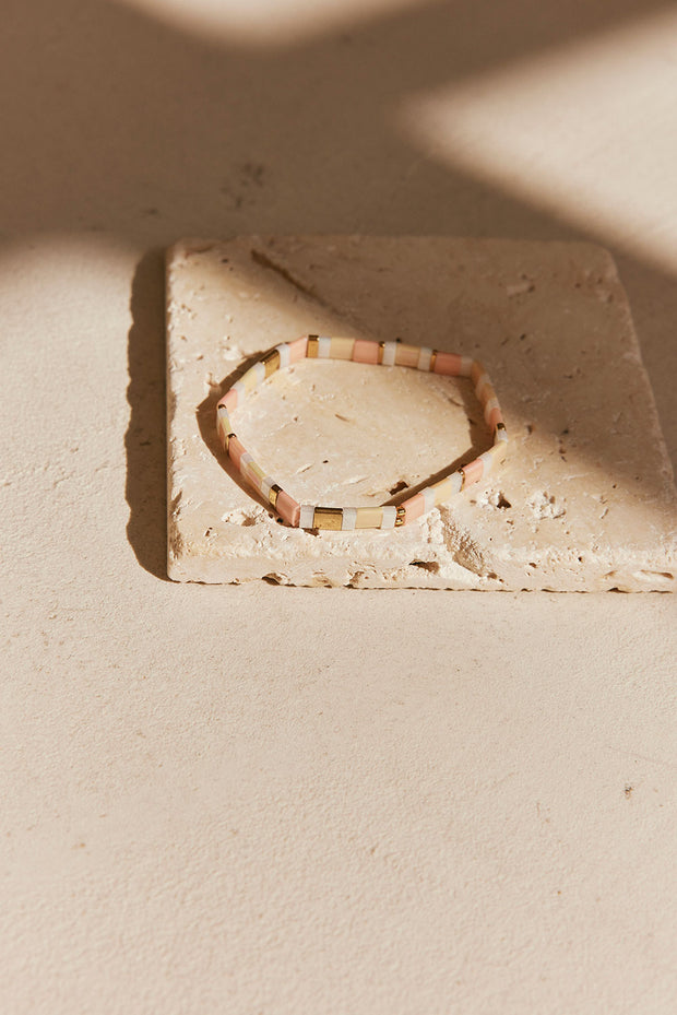 Peachy Bead Bracelet