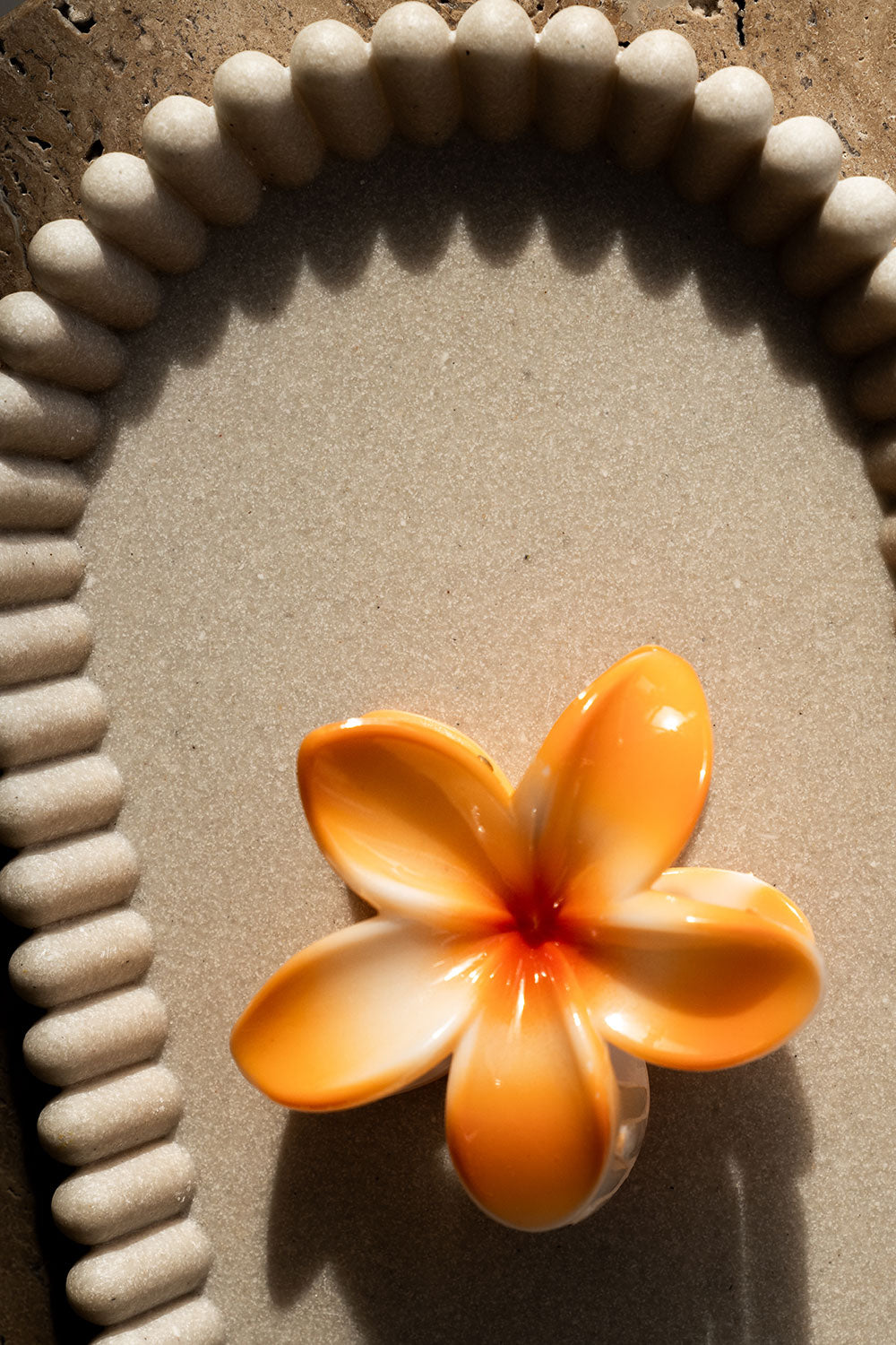 Frangipani Clip - Orange