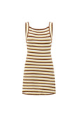 Dallas Dress - Brown Stripe