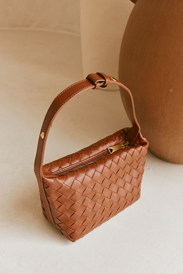 Milana Woven Bag - Tan