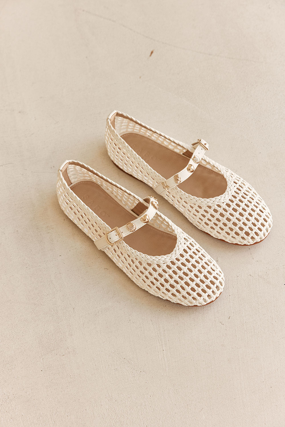 Solstice Ballet Flats - White