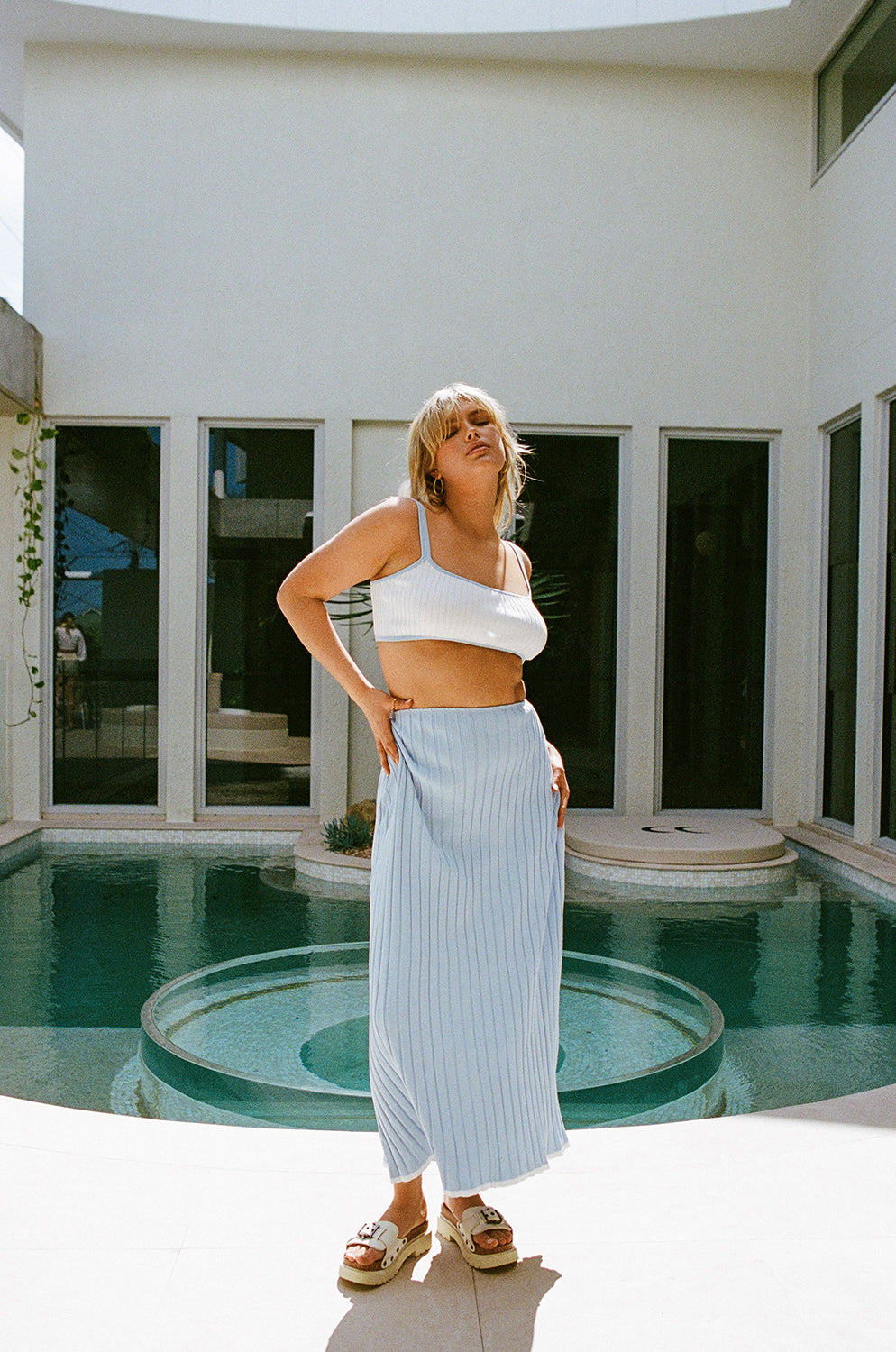 SAMPLE-Jordi Top - Blue