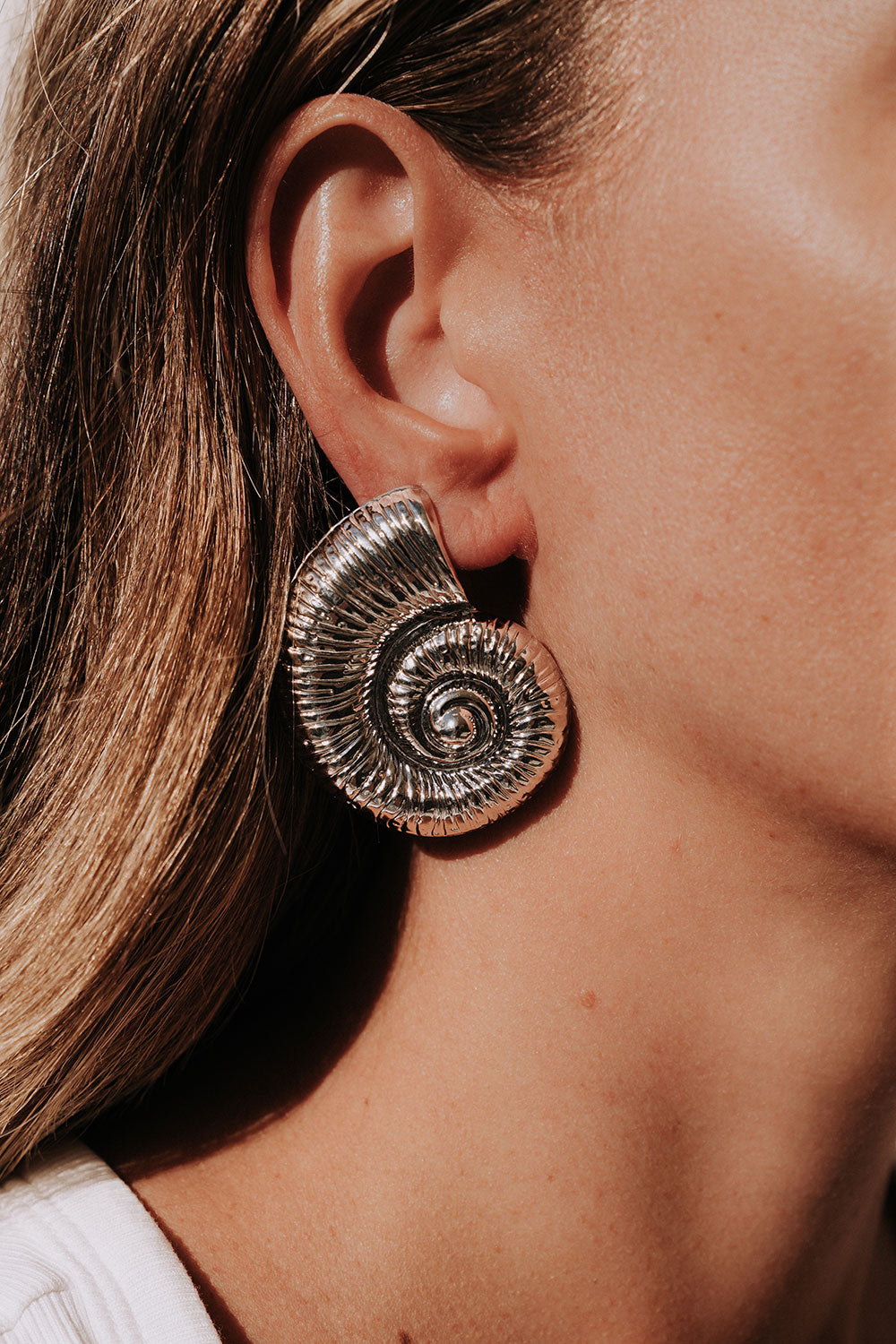 Sundial Earrings - Silver