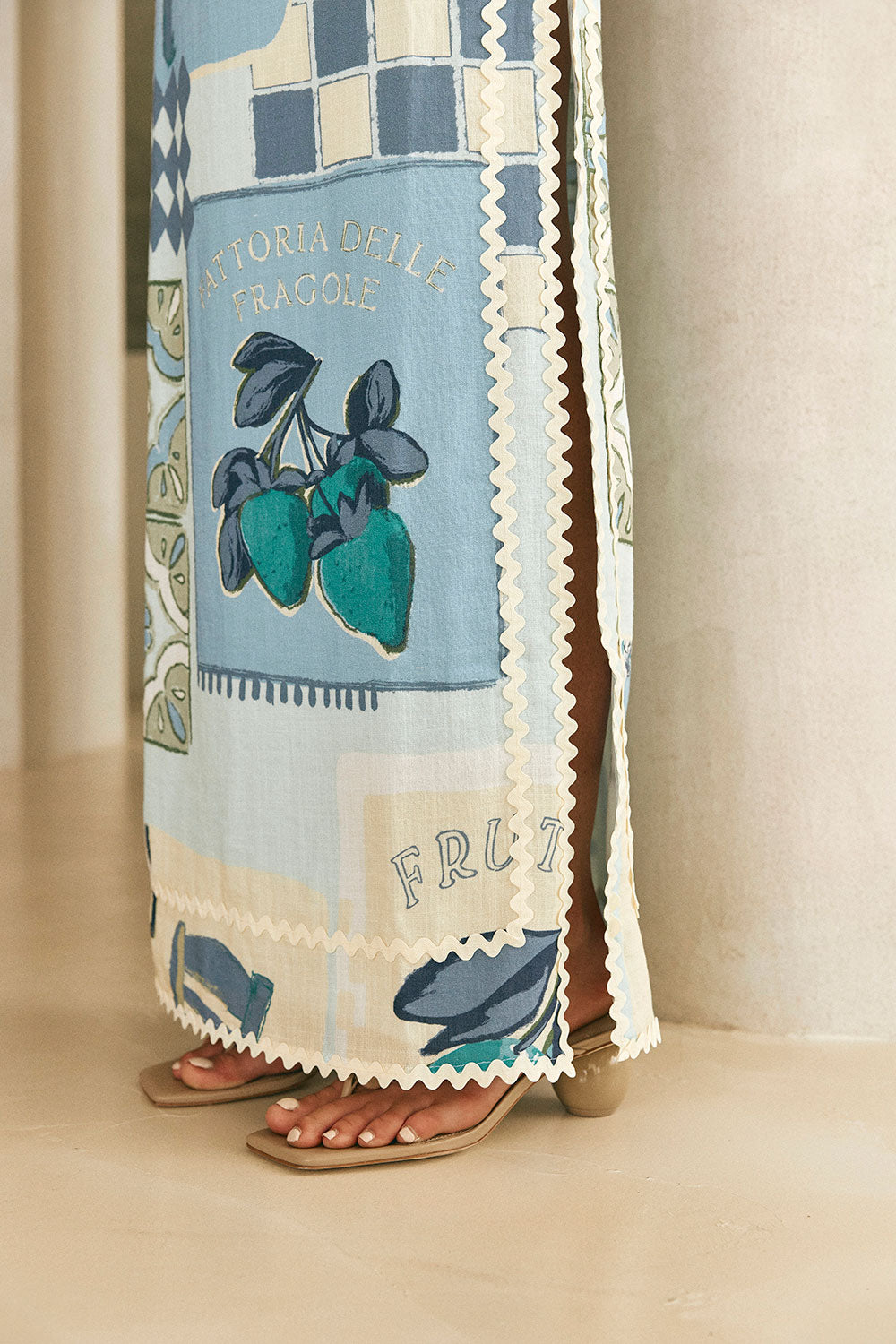SAMPLE-Miriana Dress - Villagio Blue