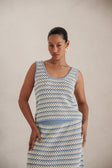 Erin Knit Top - Blue