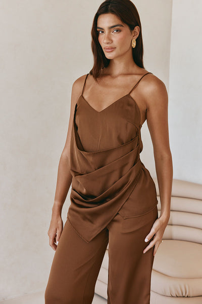 Zarah Top - Chocolate