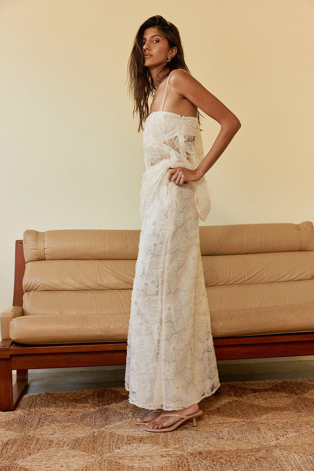 Sirromet Skirt - Flora Blanco