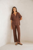 SAMPLE-Zayna Top - Chocolate