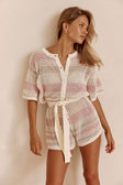 Easton Playsuit - Cream Stripe