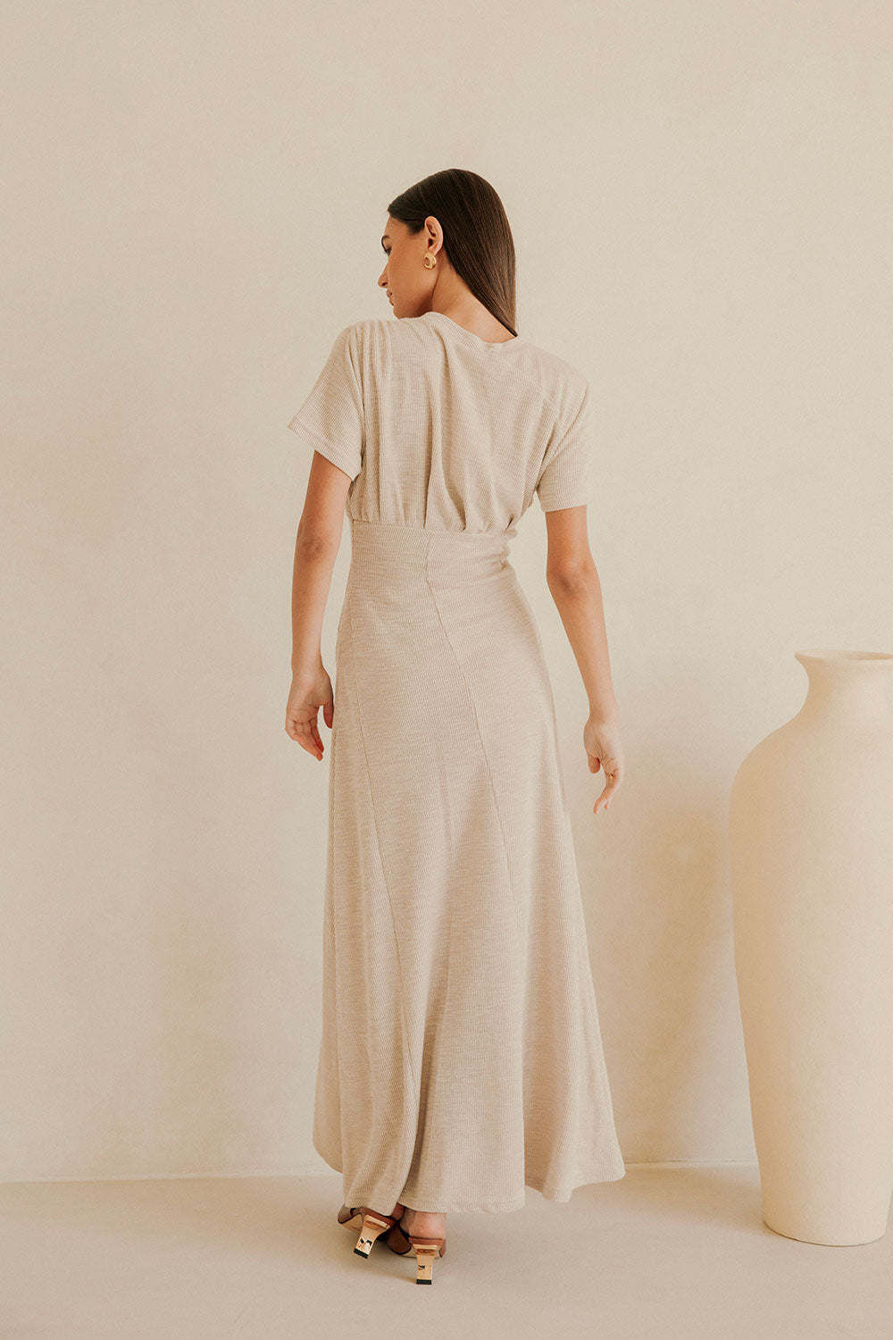 Gizelle Dress - Beige