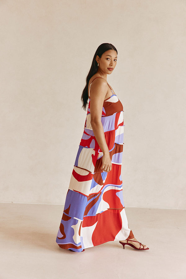 Aitana Dress - Valley Red