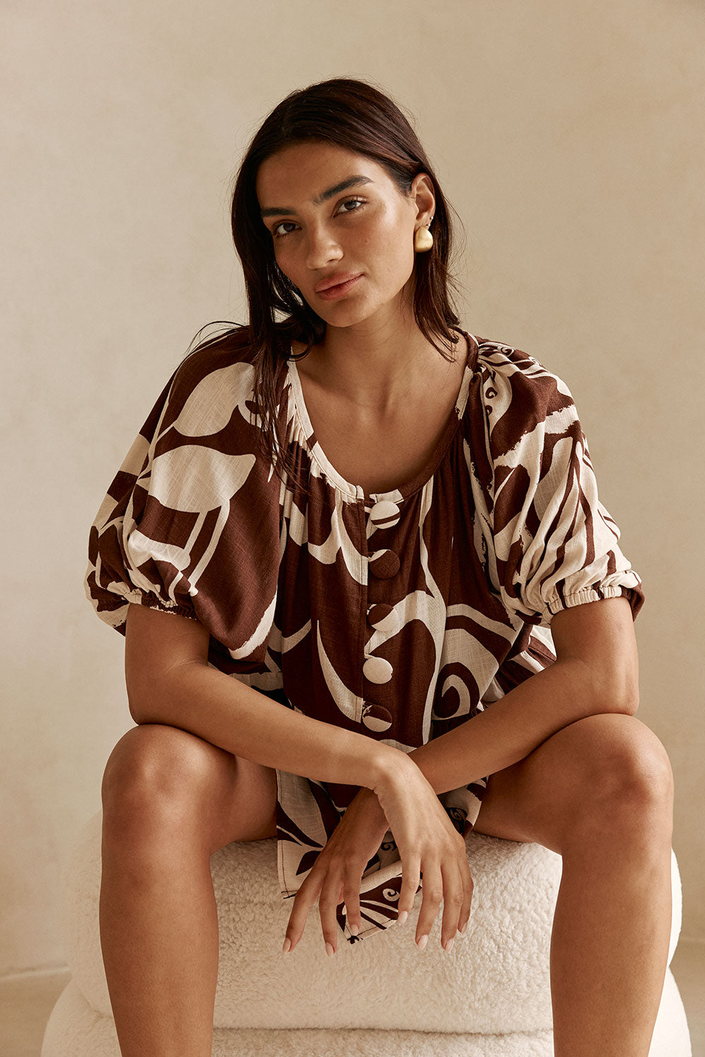 Scarlet Top - Painted Tiles