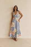 Emory Dress - Fiori Blue