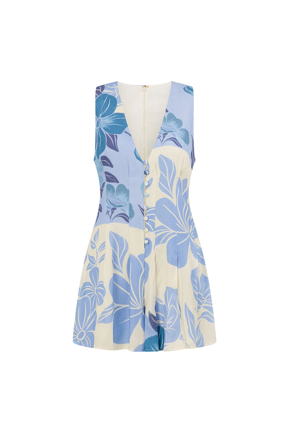 SAMPLE-Jade Playsuit - Azure Bloom