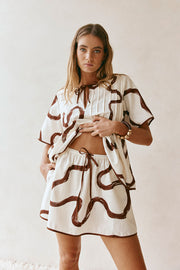 SAMPLE-Rayne Skirt - Marbled Mocha