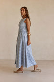 Odessa Dress - Blue Broderie