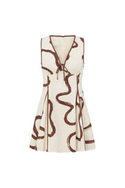 Alfresco Dress - Marbled Mocha