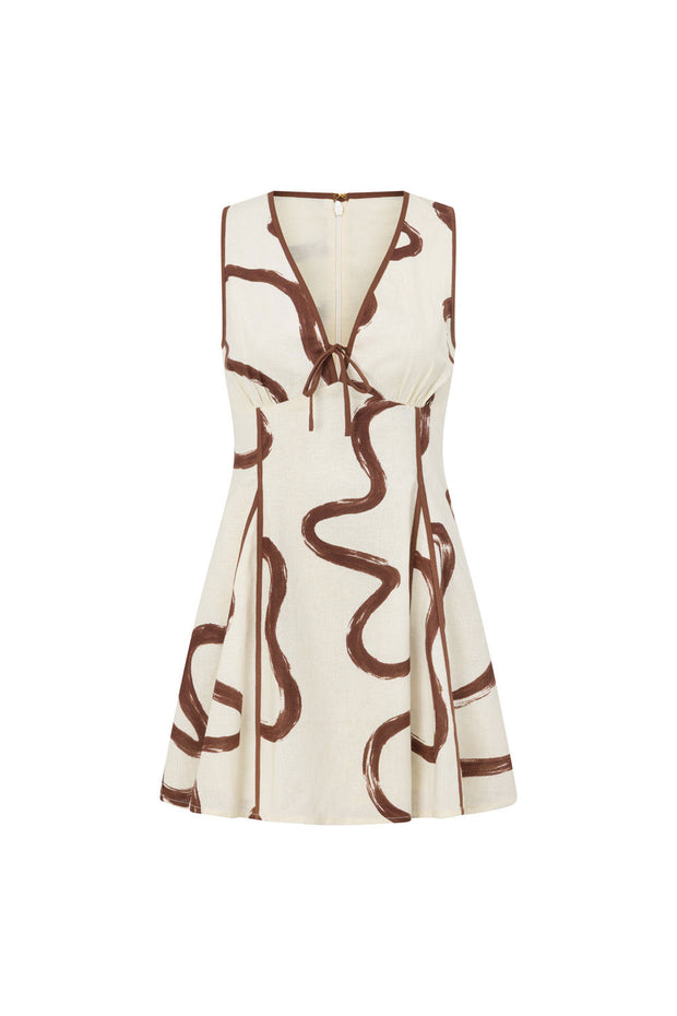 Alfresco Dress - Marbled Mocha