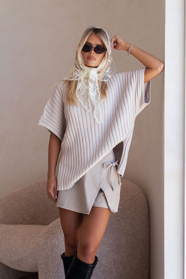 Rocio Wrap Skort - Grey