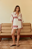 Seona Shorts - Checker Plaid