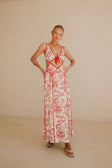 SAMPLE-Eliska Dress - Shoreline Red