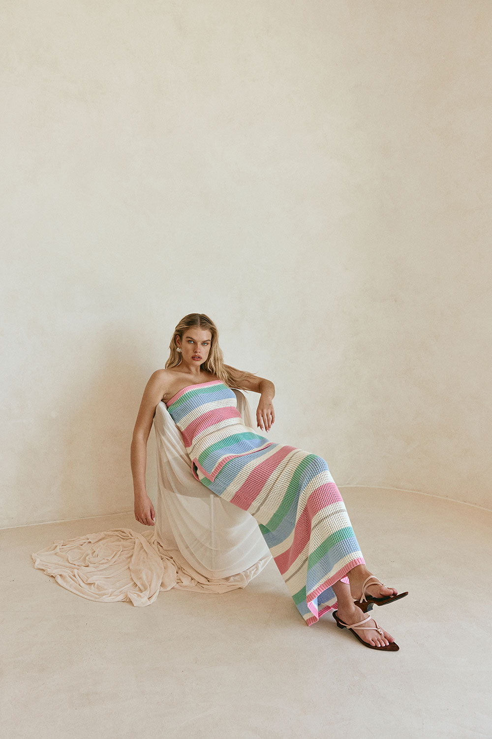 SAMPLE-Damaris Top - Pastel