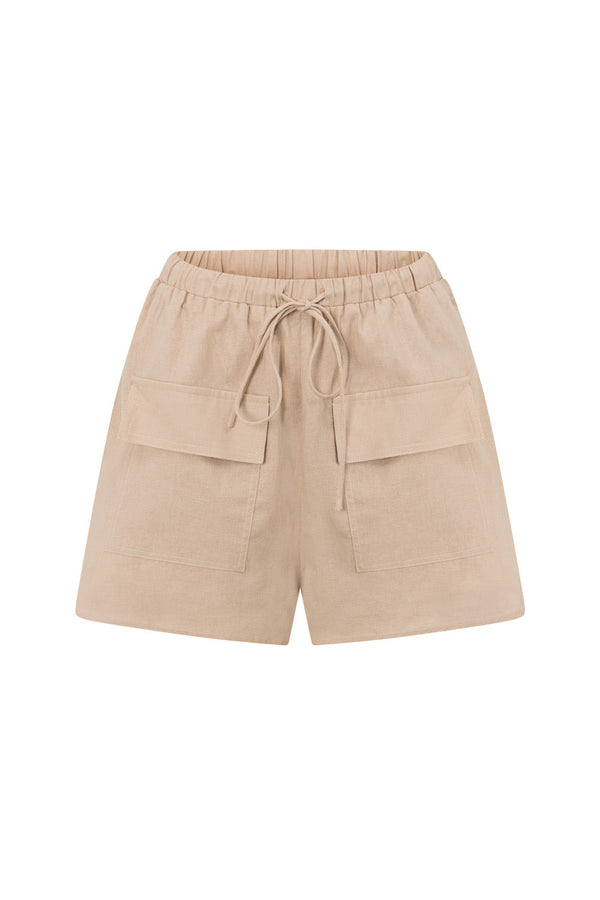 SAMPLE-Cressida Shorts - Tan