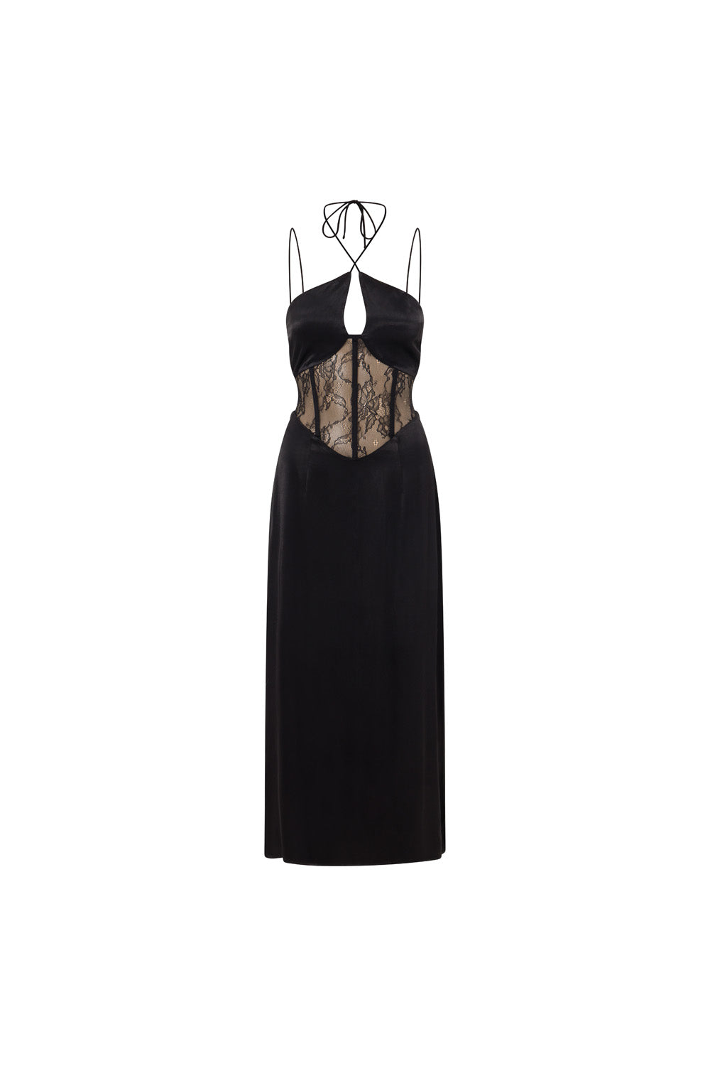 SAMPLE-Teyah Midi Dress - Black
