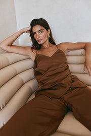 Zarah Top - Chocolate