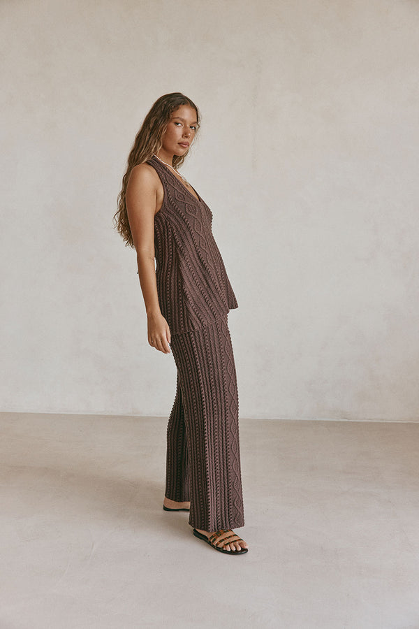 Azari Top - Brown