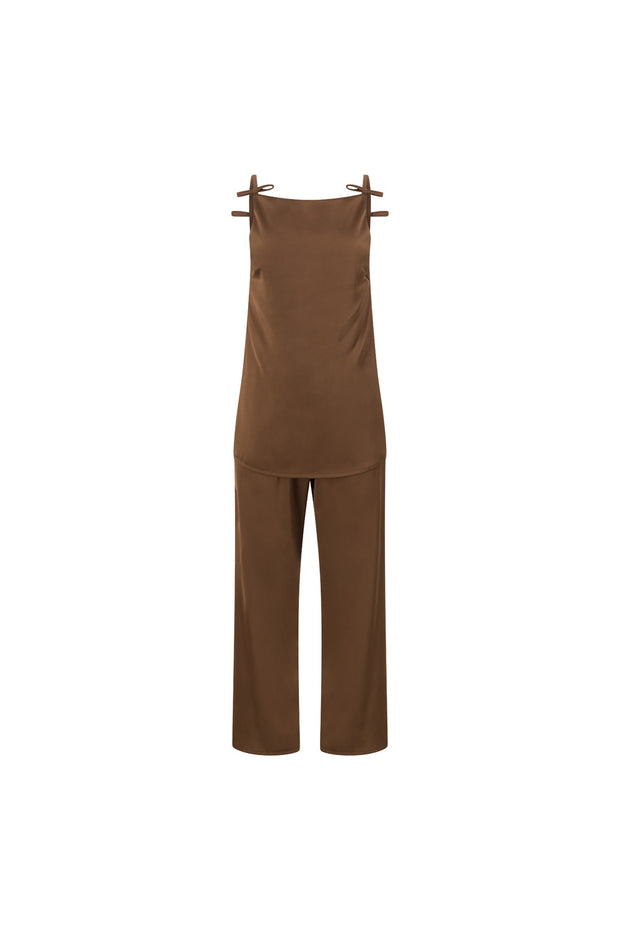 SAMPLE-Kinsley Jumpsuit - Chocolate