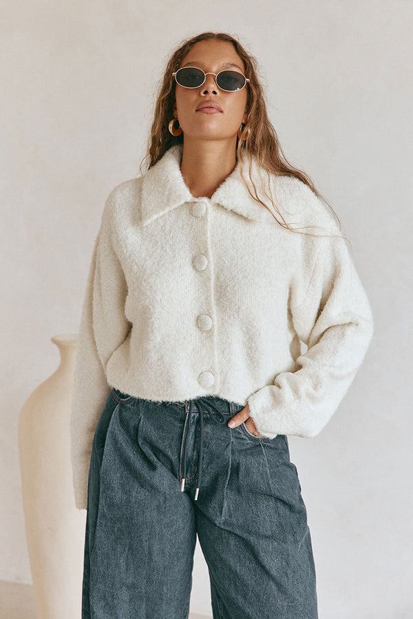 Addison Cardi - Cream